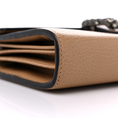 Gucci Dollar Calfskin Crystal Mini Dionysus Chain Wallet Natural Tan Black Diamond 8 of 13