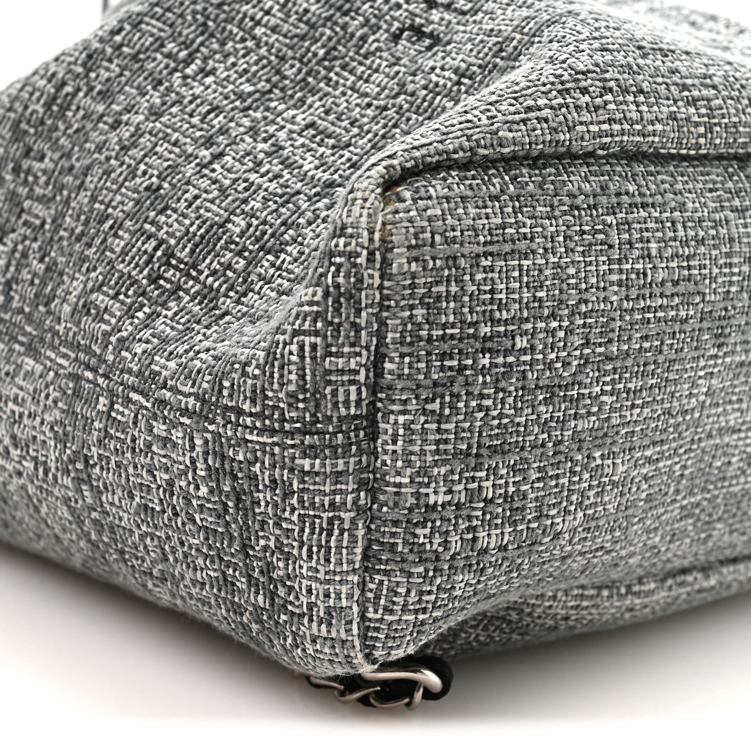 Chanel Canvas Large Deauville Backpack Charcoal 8 of 9