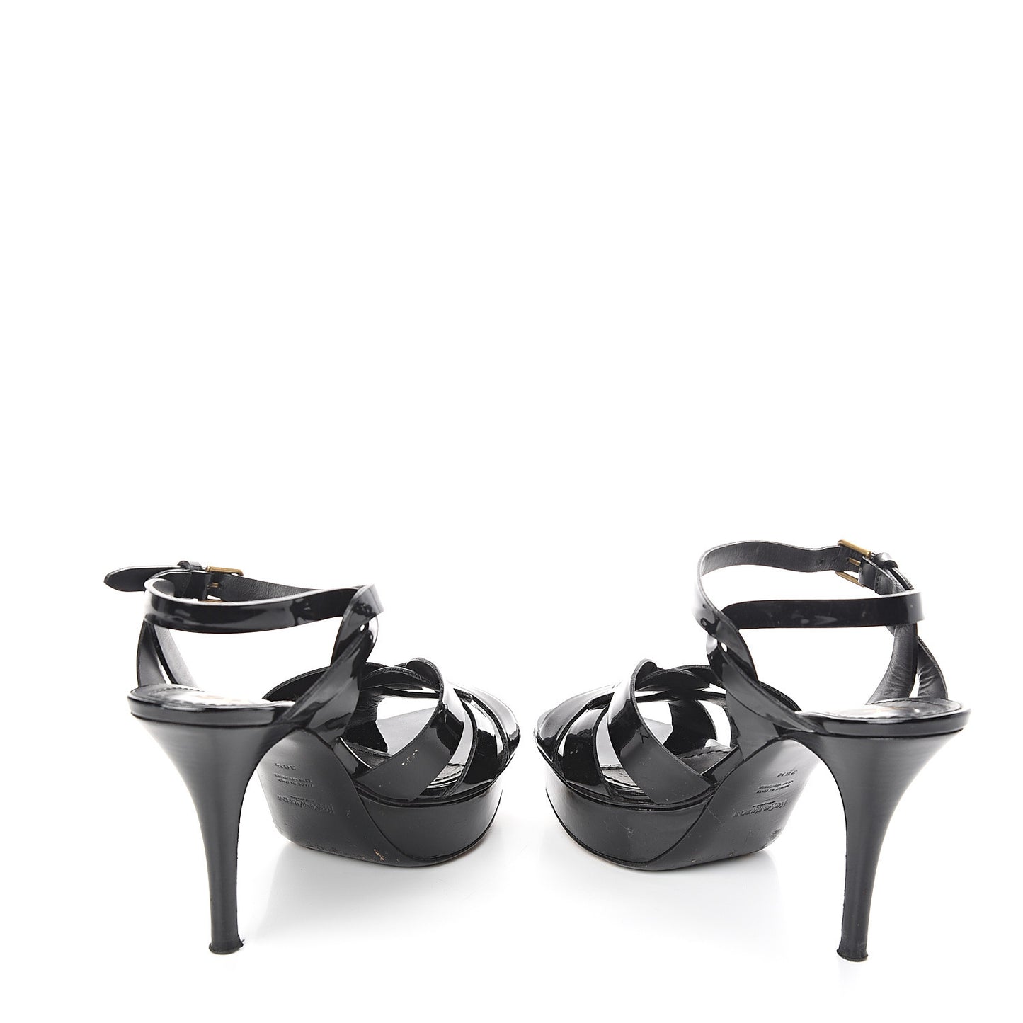 Patent Tribute 75 Platform Sandals 38.5 Black