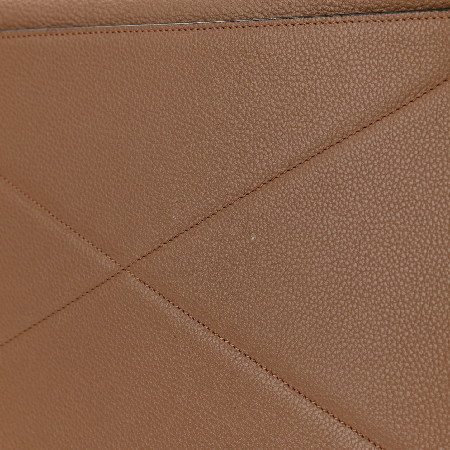 Textured Calfskin Small Incognito Satchel Tan