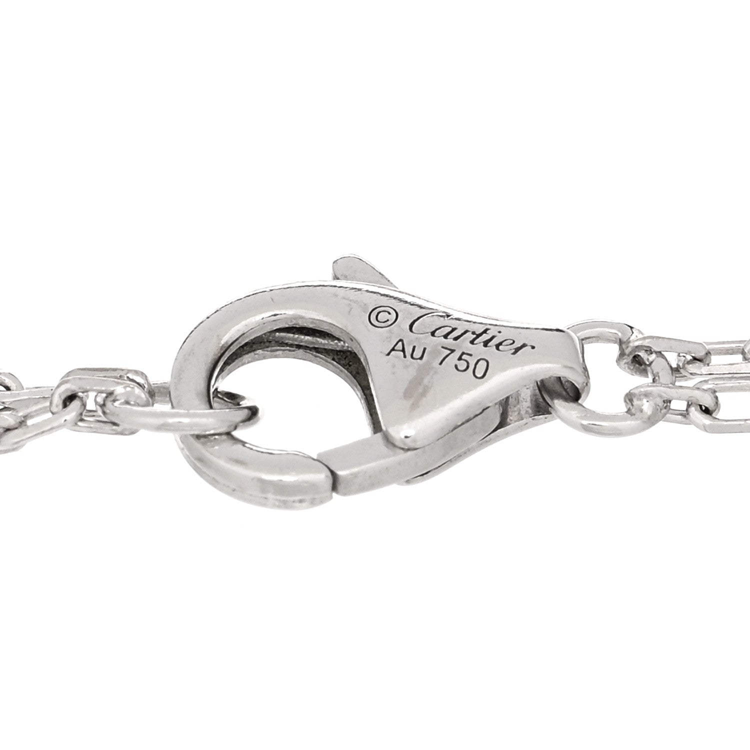 Cartier 18K White Gold Diamond LOVE Bracelet 3 of 4