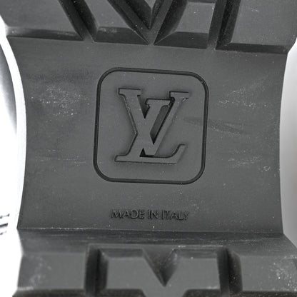 Louis Vuitton Canvas Calfskin Territory Flat High Ranger Boots 37 Khaki 10 of 10