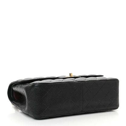 Chanel Caviar Quilted Jumbo Double Flap Black 4 of 12