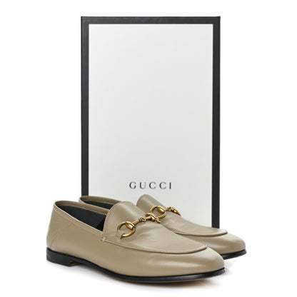 Gucci Lambskin Womens Brixton Horsebit Loafers 35.5 Mud 9 of 9