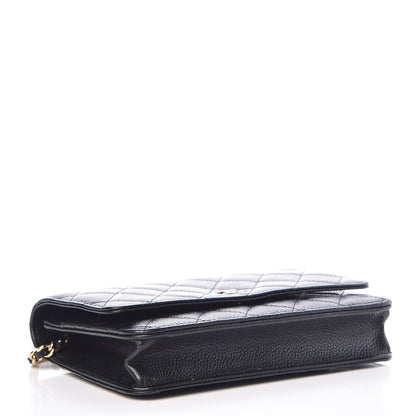 Chanel Caviar Quilted Wallet On Chain WOC Black 4 of 11