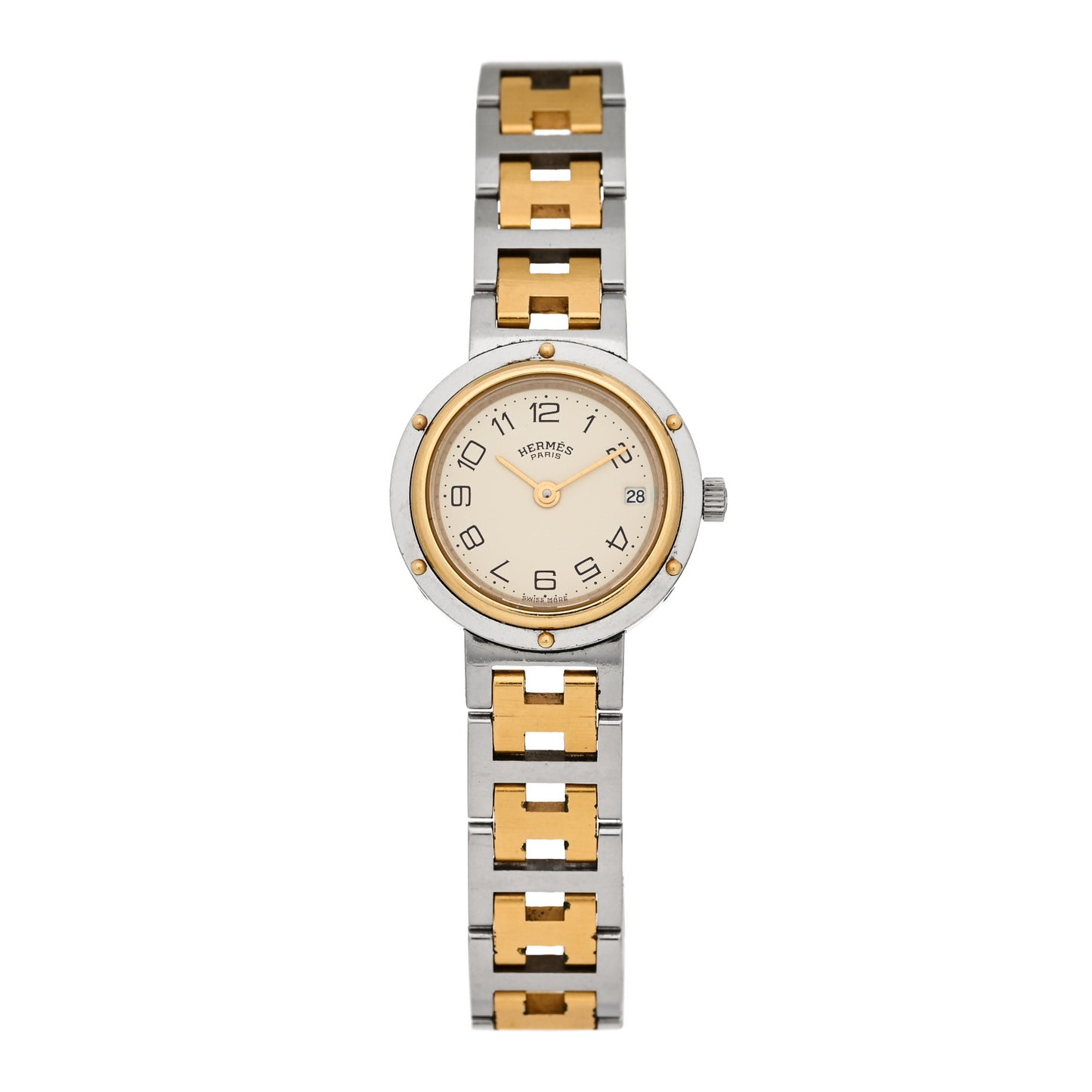 Stainless Steel 24mm Clipper Quartz Watch Gold