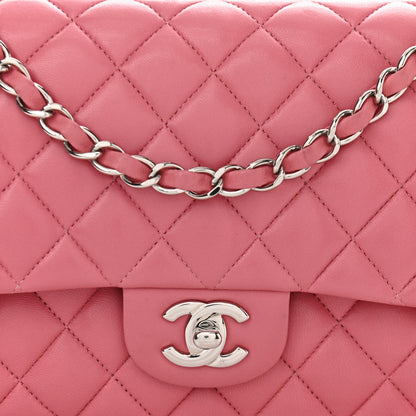 Chanel Lambskin Quilted Medium Double Flap Pink 7 of 11