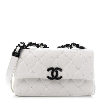 Chanel Caviar Quilted My Everything Small Flap White Black 1 of 11