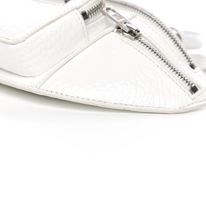 Alexander Wang Crocodile Embossed Patent Mini Top Handle Attica Belt Bag White 7 of 8