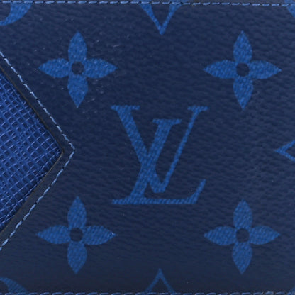 Louis Vuitton Monogram Taiga Coin Card Holder Cobalt 7 of 9