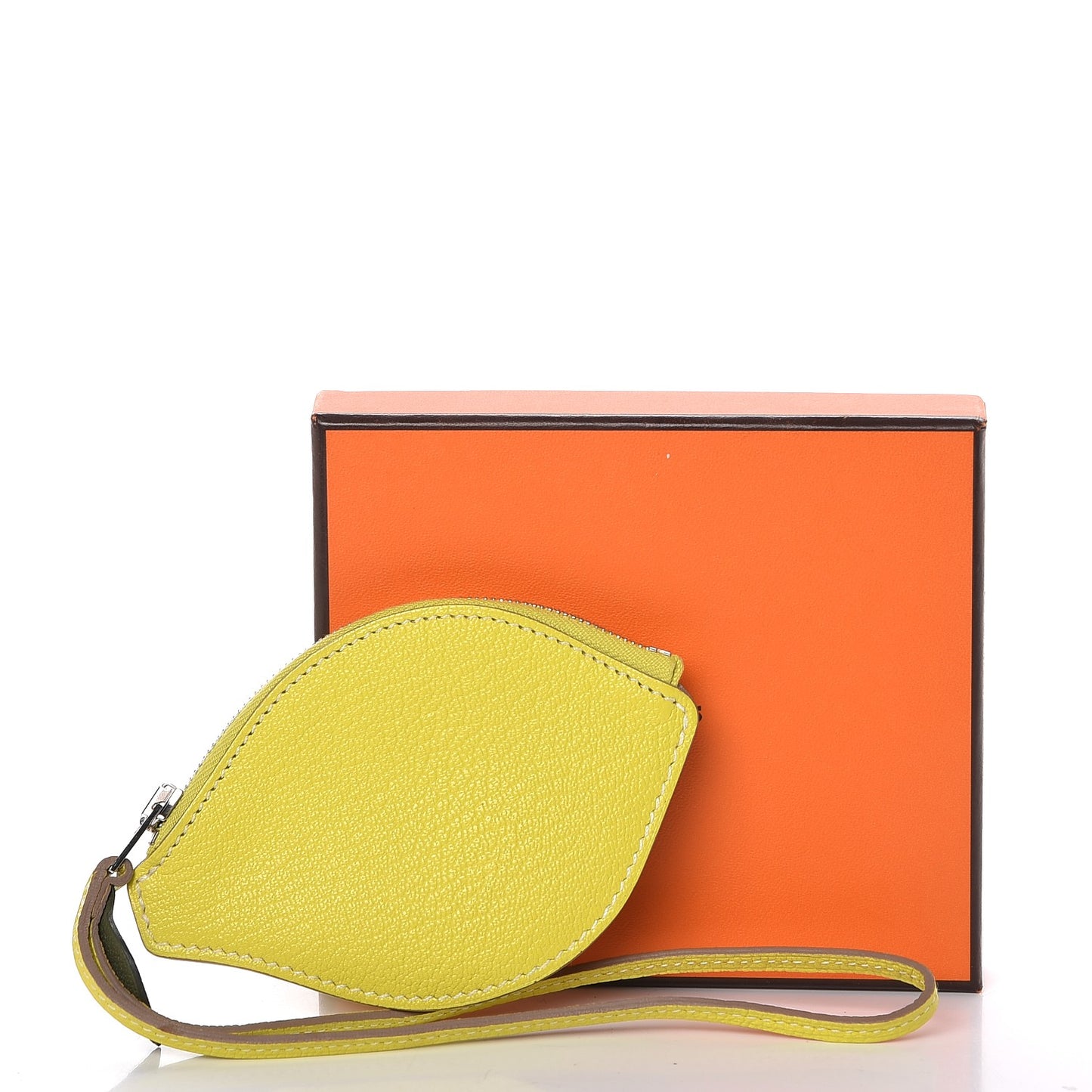 Chevre Mysore Tutti Frutti Citron Coin Purse Charm Lime
