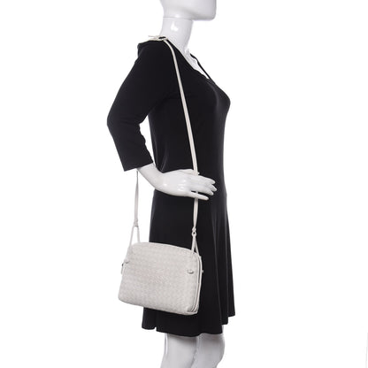 Bottega Veneta Nappa Intrecciato Nodini Crossbody Messenger White 2 of 9