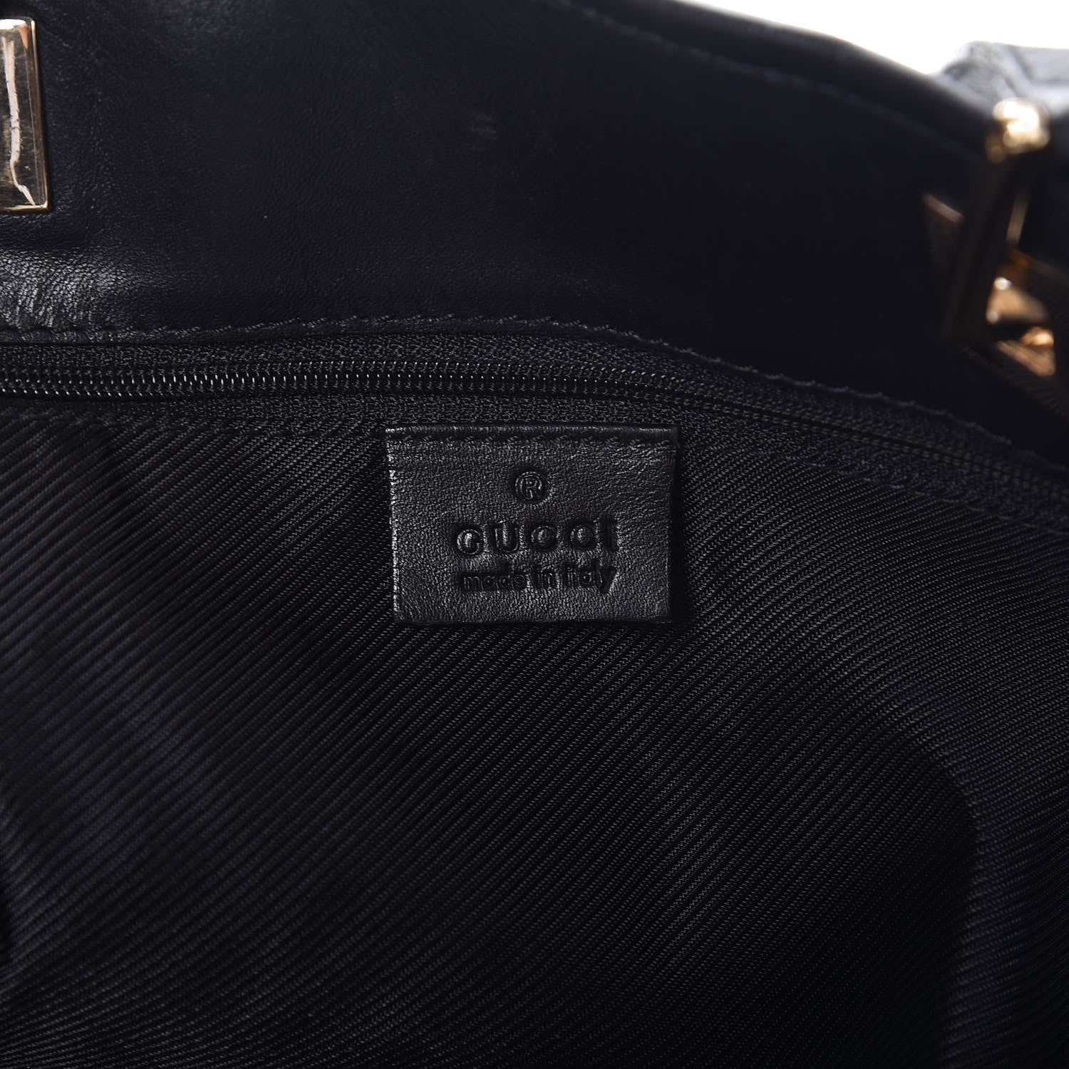 Gucci Monogram Canvas Medium Tote Black 6 of 10