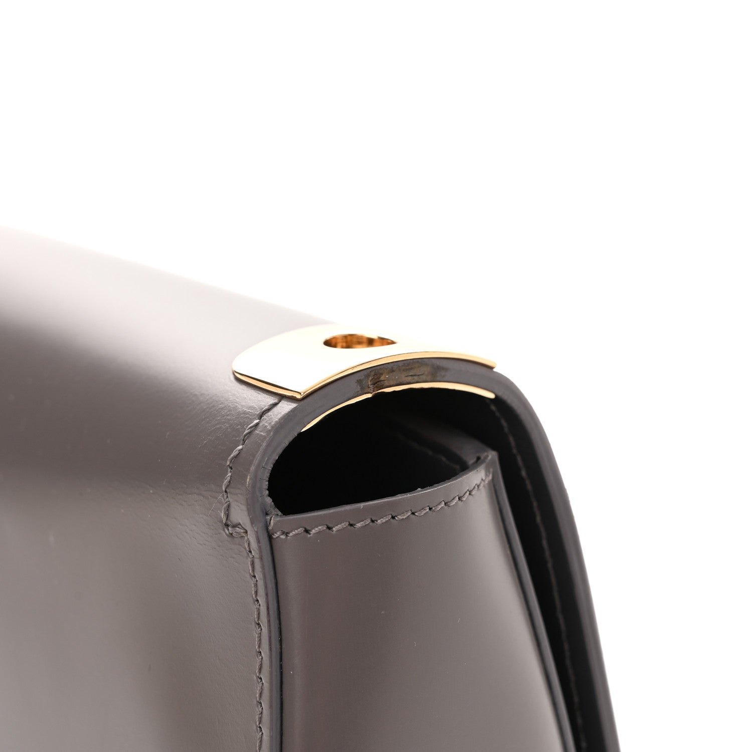 Salvatore Ferragamo Smooth Calfskin Anna Shoulder Bag Urban Grey 12 of 13