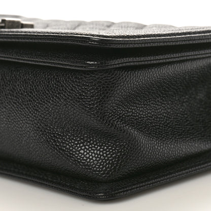 Chanel Caviar Quilted Medium Boy Flap Black 10 of 11