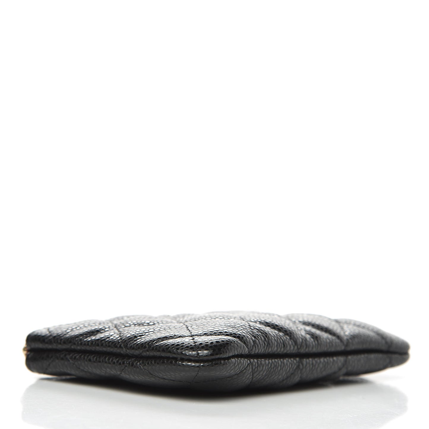 Caviar Quilted Small Cosmetic Case Black
