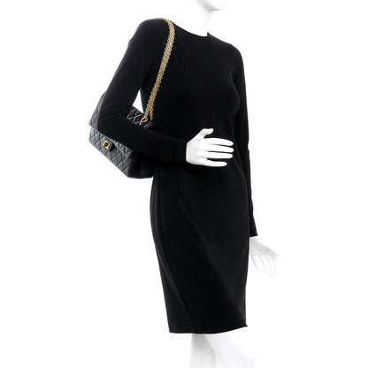 Chanel Aged Calfskin Quilted 2.55 Reissue 226 Flap Black 3 of 9