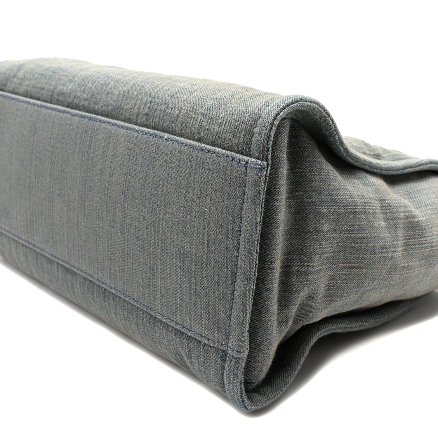 Chanel Denim Small Deauville Tote Light Blue 10 of 10