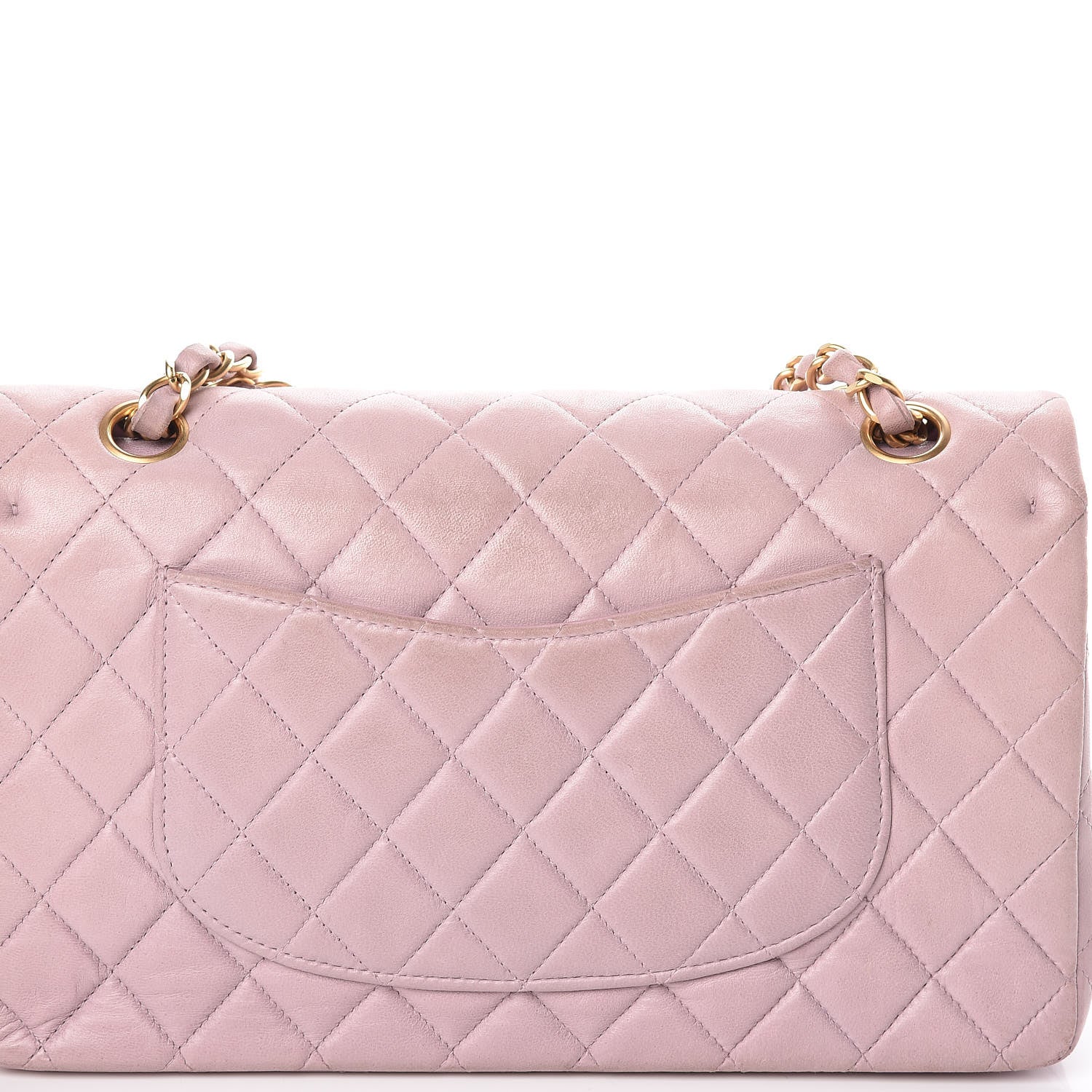 Chanel Lambskin Quilted Medium Double Flap Light Pink 11 of 13