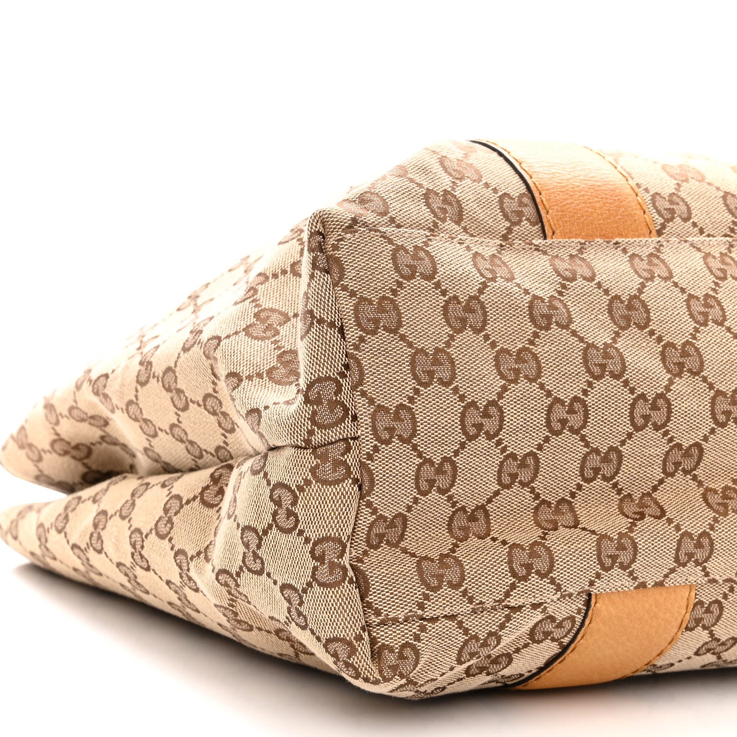 Gucci Monogram Medium Bamboo Bar Tote Yellow 9 of 11