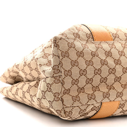 Gucci Monogram Medium Bamboo Bar Tote Yellow 9 of 11