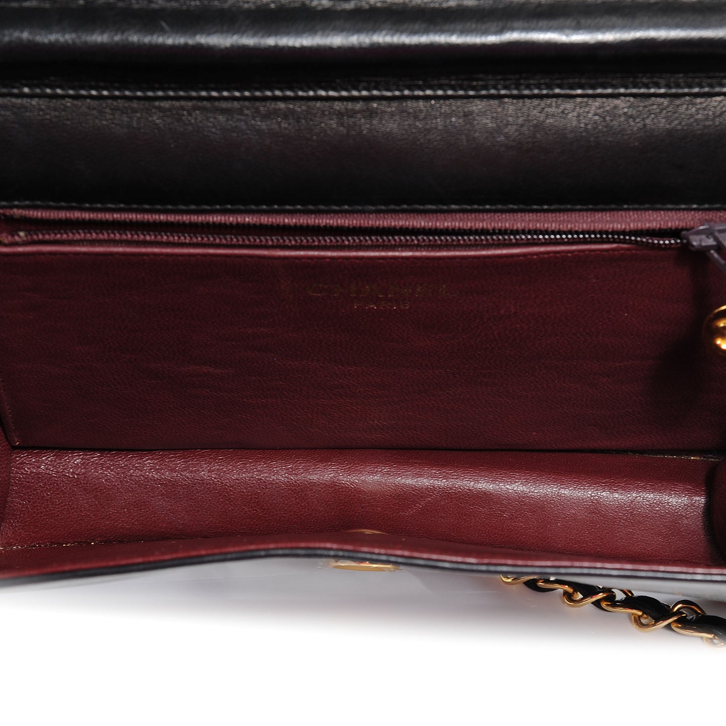 Lambskin Quilted Small Flap Black