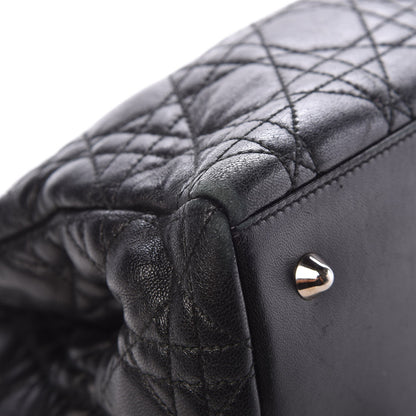 Christian Dior Lambskin Cannage Lady Dior Shoulder Bag Black 11 of 12