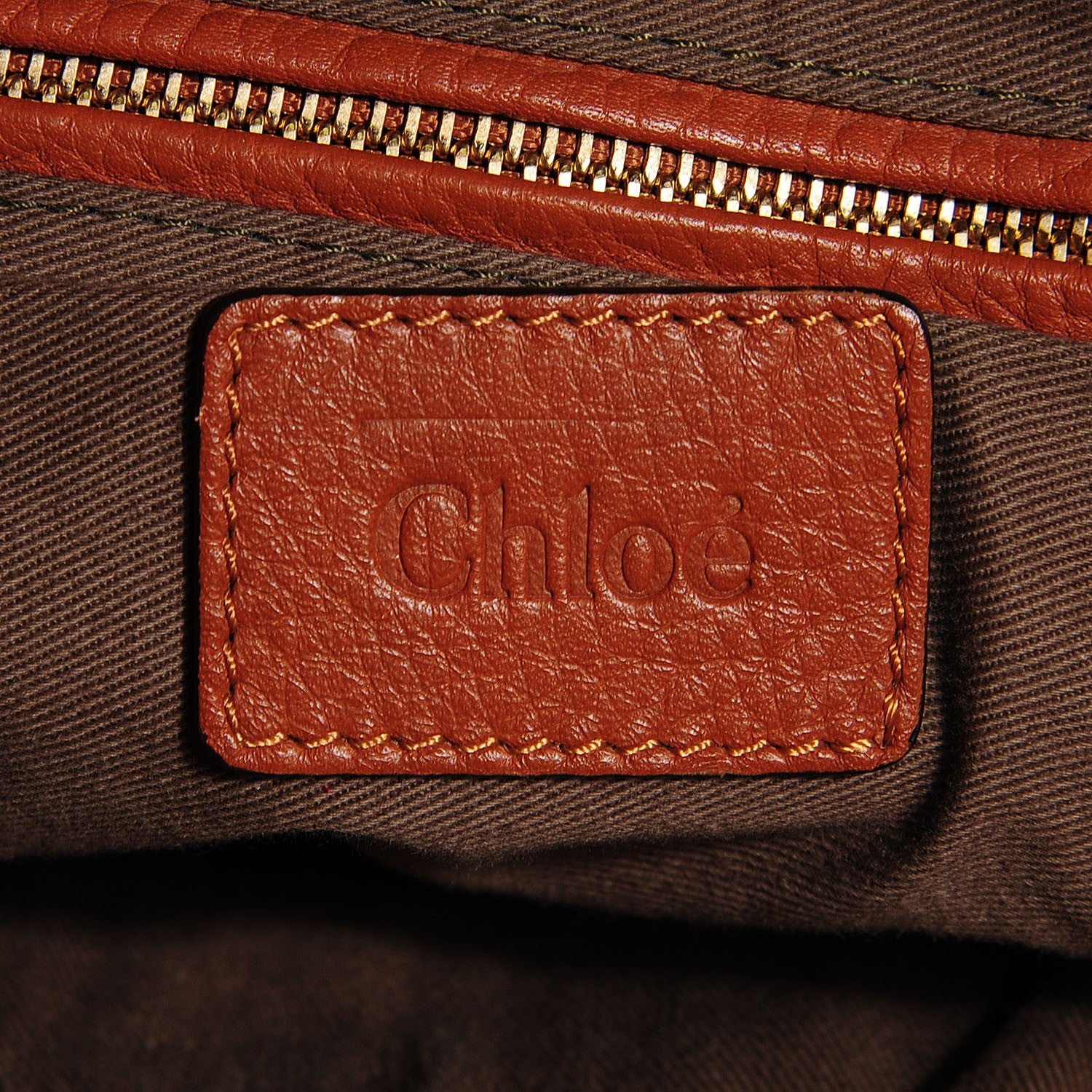 Chloe Calfskin Large Marcie Satchel Tan 6 of 9