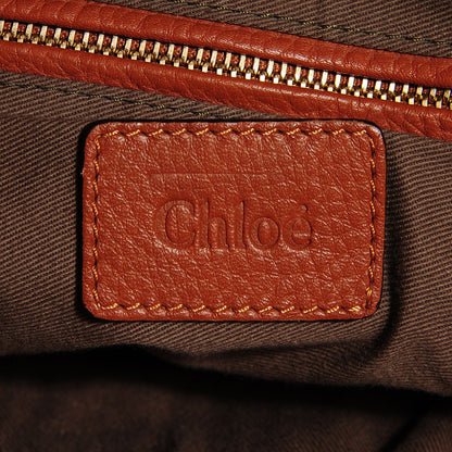 Chloe Calfskin Large Marcie Satchel Tan 6 of 9