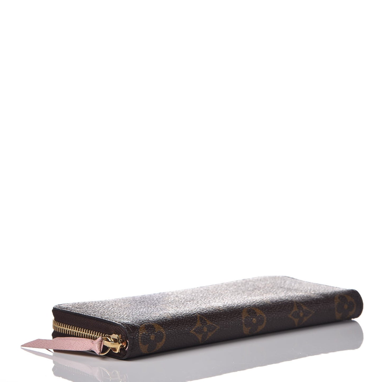 Monogram Clemence Wallet Rose Ballerine