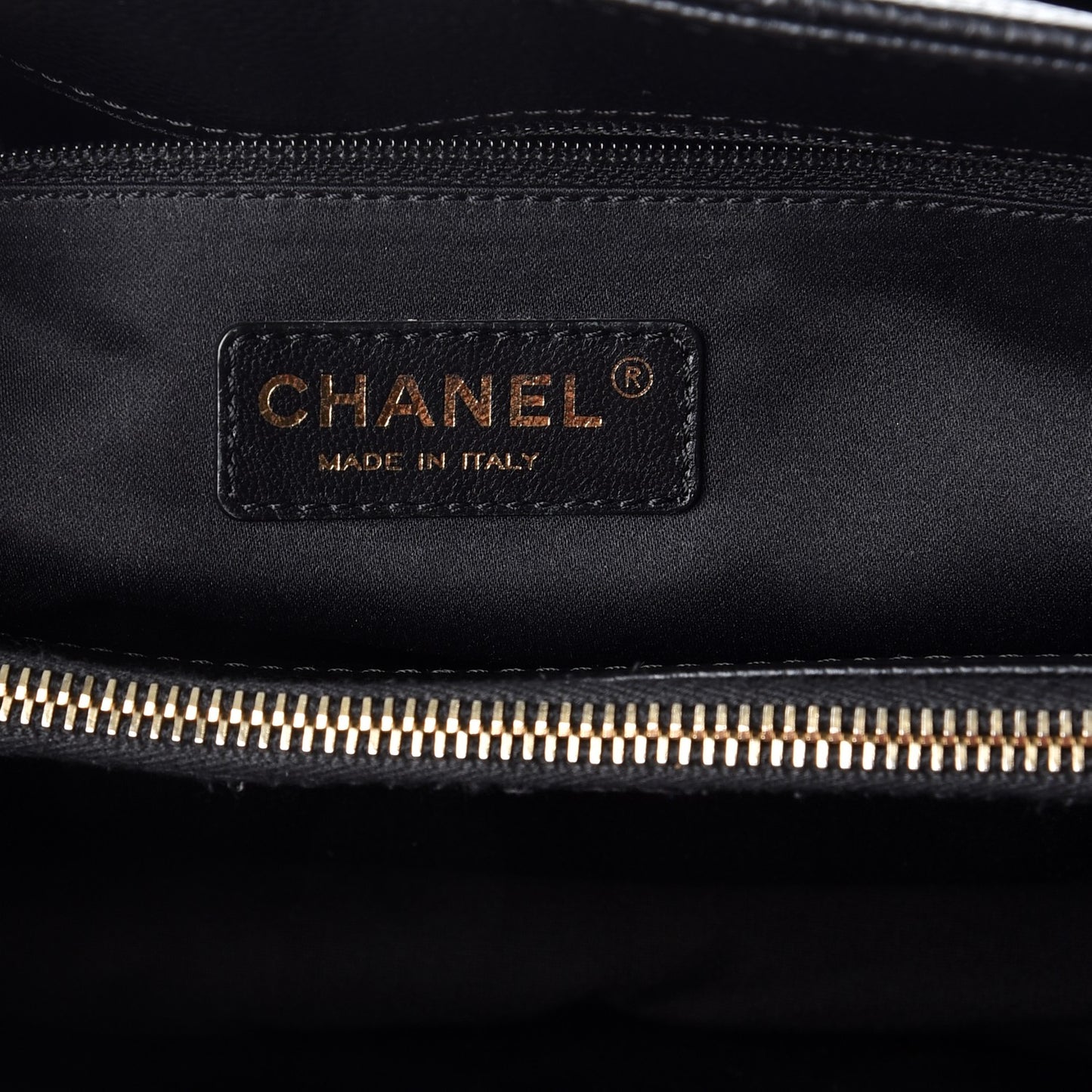 Caviar Quilted Grand Shopping Tote GST Black