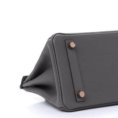 Hermes Togo Birkin 25 Etain 9 of 11