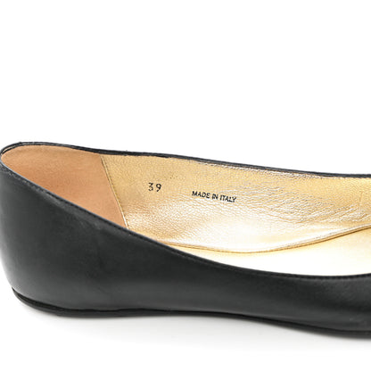 Jimmy Choo Suede Crystal Weber Flats 39 Black 7 of 16