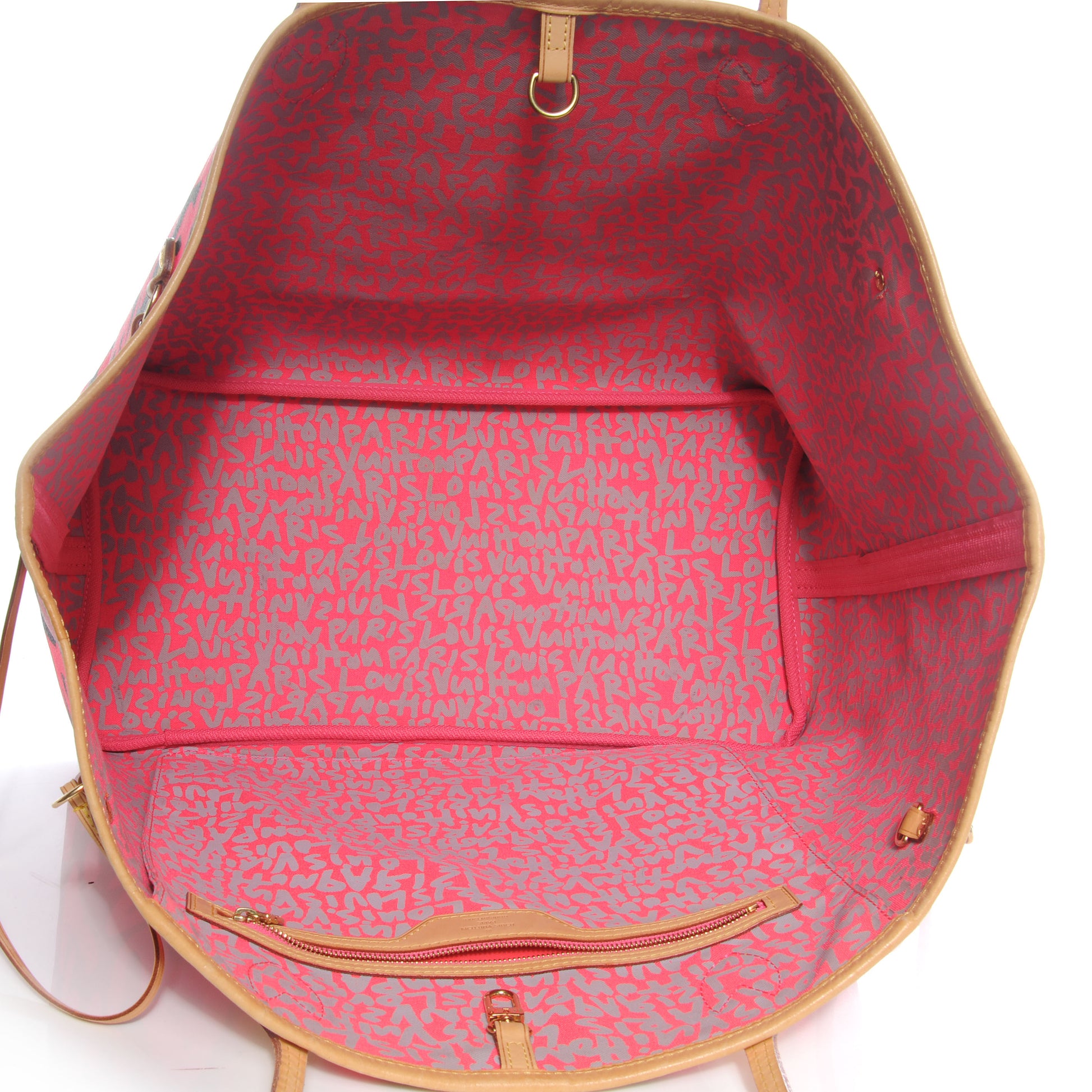 Louis Vuitton Monogram Graffiti Neverfull GM Fuchsia 5 of 8