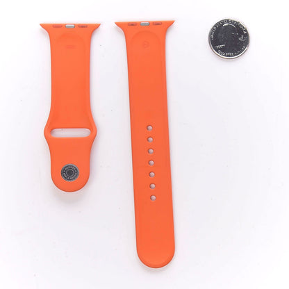 Hermes Silicone 42mm Apple Sports Watch Single Tour Band Orange 2 of 6