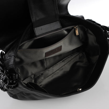 Chanel Calfskin Modern Chain Rhodoid Flap Black 7 of 7