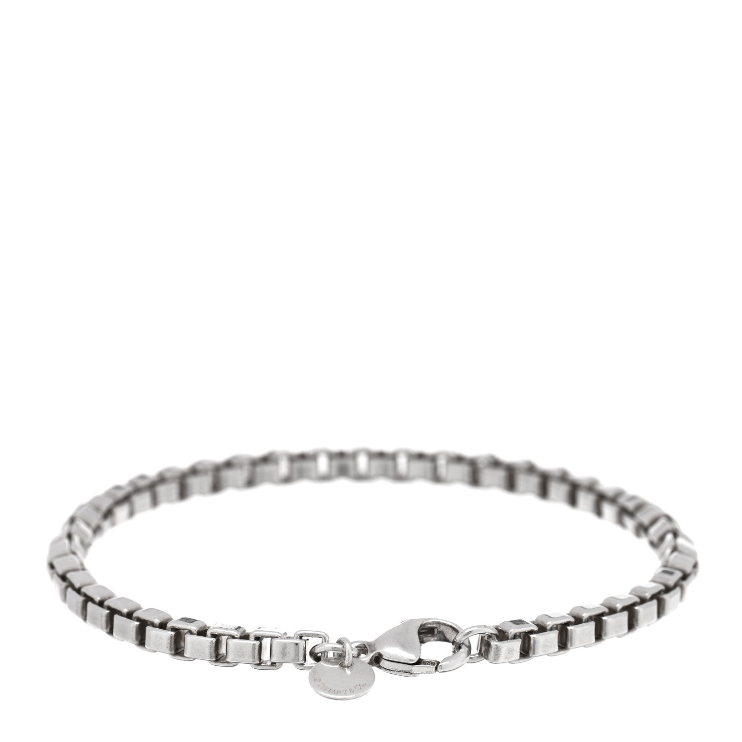 Tiffany Sterling Silver 4mm Venetian Link Bracelet 2 of 4