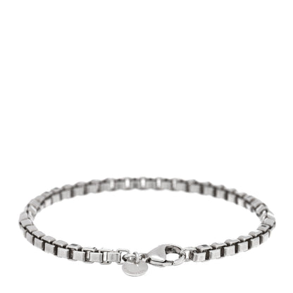 Tiffany Sterling Silver 4mm Venetian Link Bracelet 2 of 4