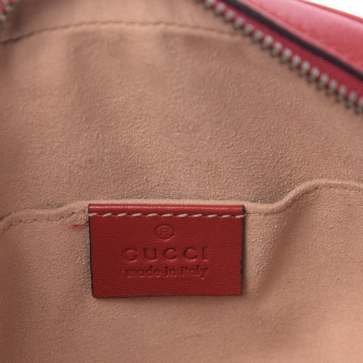 Calfskin Matelasse GG Marmont Belt Bag 85 34 Hibiscus Red