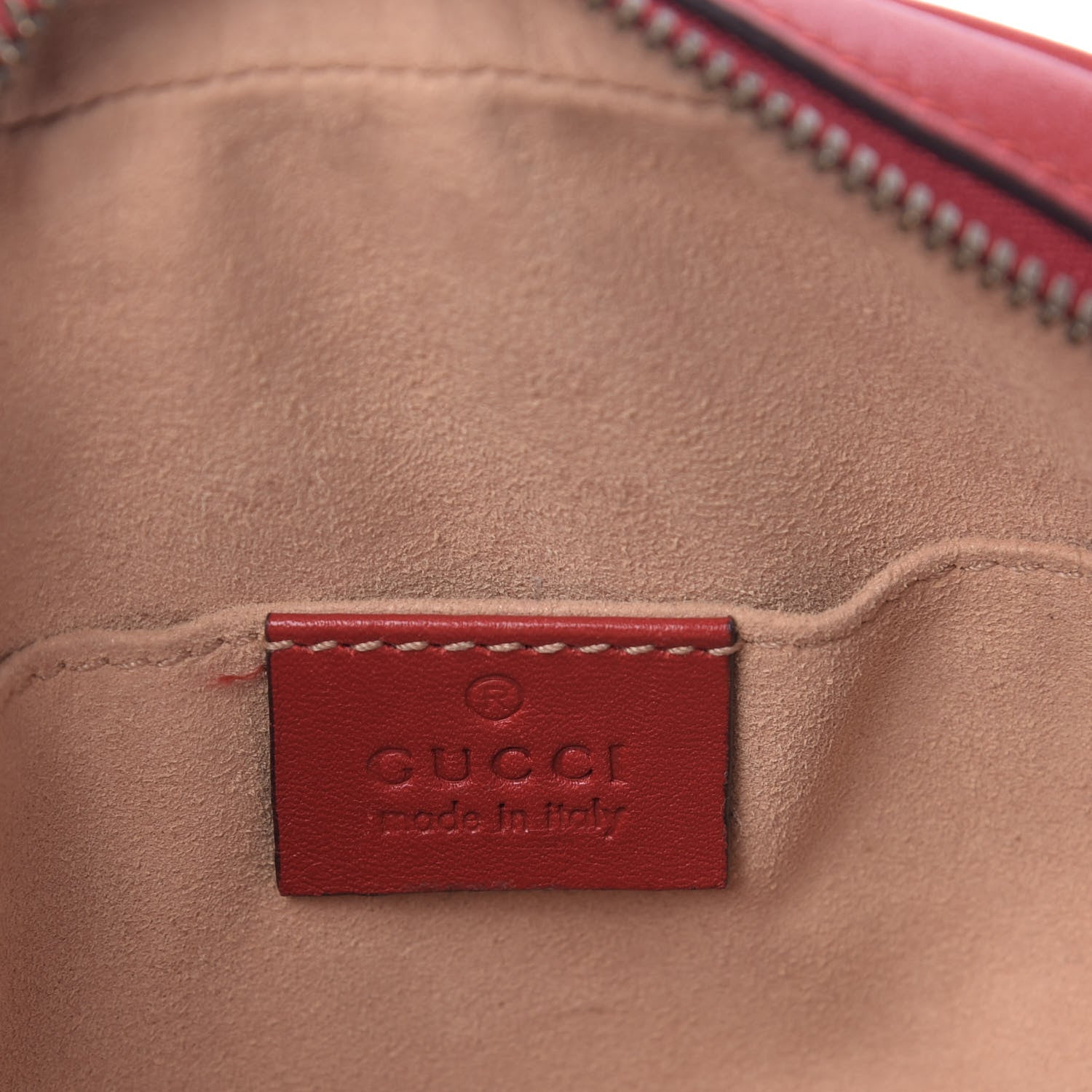 Gucci Calfskin Matelasse GG Marmont Belt Bag 85 34 Hibiscus Red 8 of 10