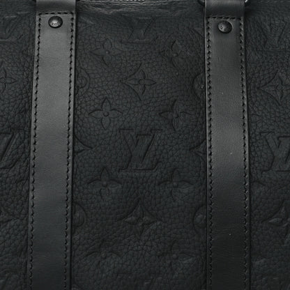 Louis Vuitton Monogram Taurillon Keepall Bandouliere 35 Black 7 of 9