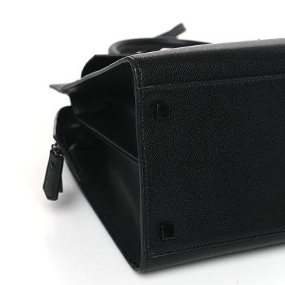 Saint Laurent Grain De Poudre Medium Uptown Tote Black 7 of 9