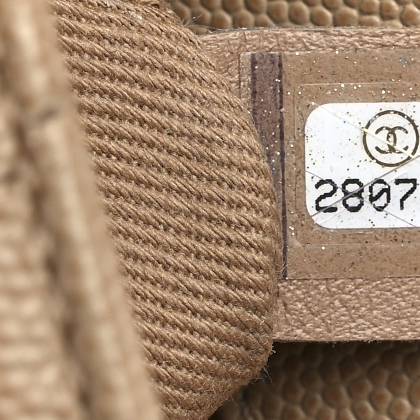 Caviar Quilted Mini Coco Handle Flap Beige