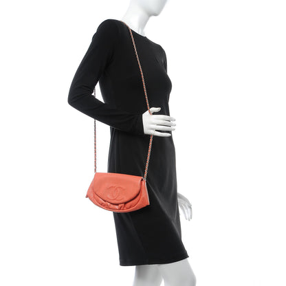 Chanel Caviar Half Moon Wallet On Chain WOC Coral 2 of 8