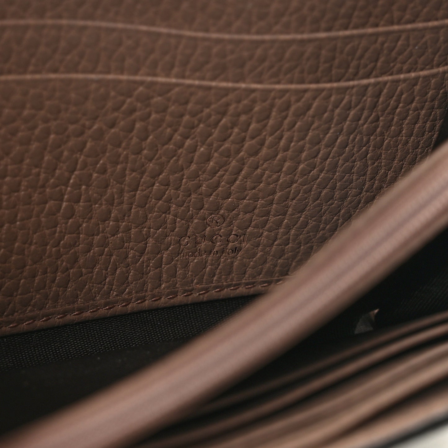 Dollar Calfskin GG Supreme Monogram GG Marmont Continental Wallet Old Rose Beige Ebony
