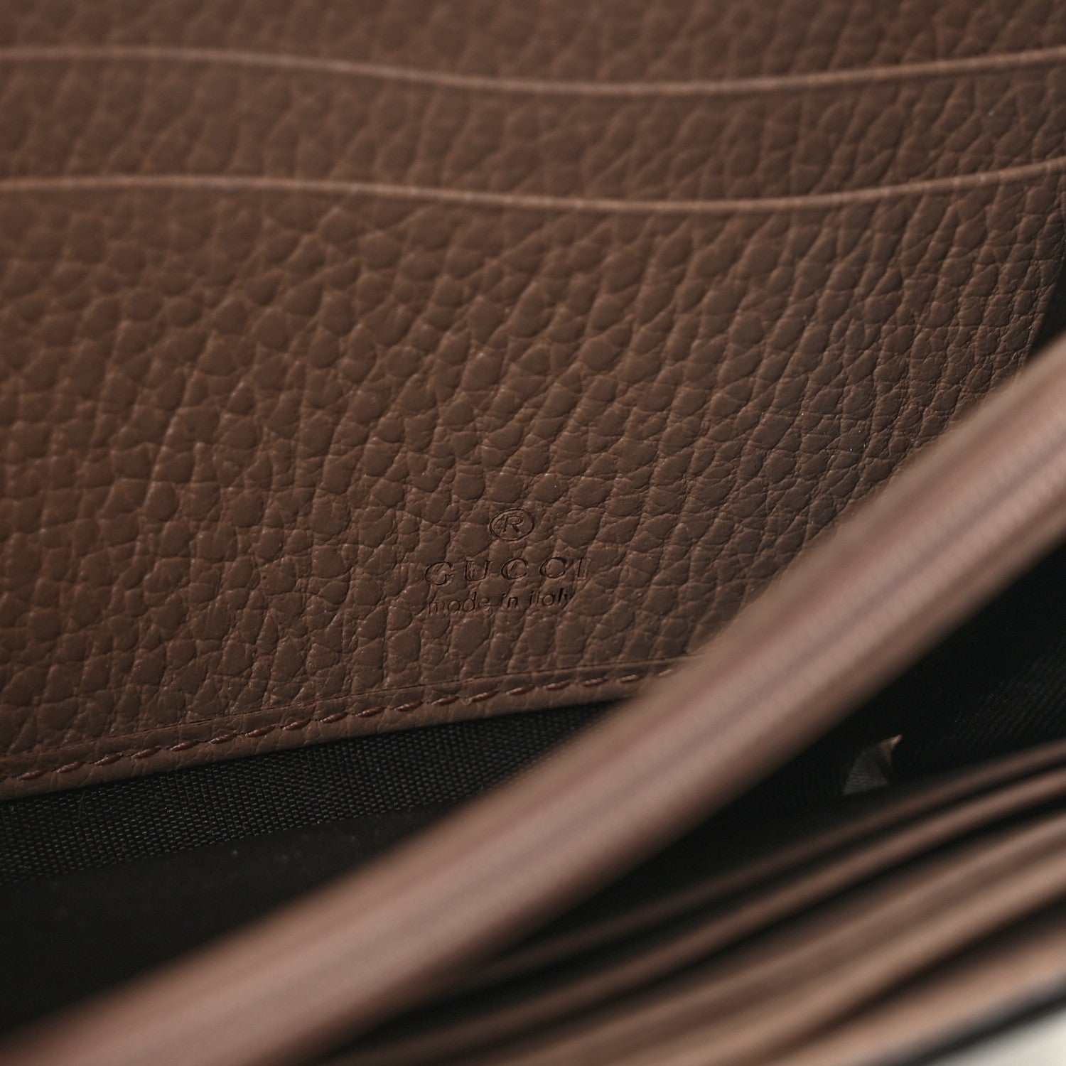 Gucci Dollar Calfskin GG Supreme Monogram GG Marmont Continental Wallet Old Rose Beige Ebony 6 of 9