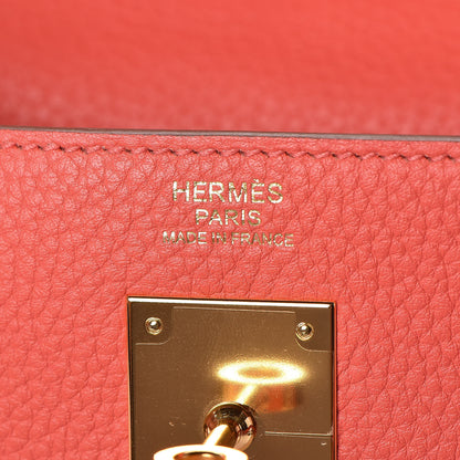 Hermes Taurillon Clemence Kelly Retourne 32 Rose Jaipur 22 of 36