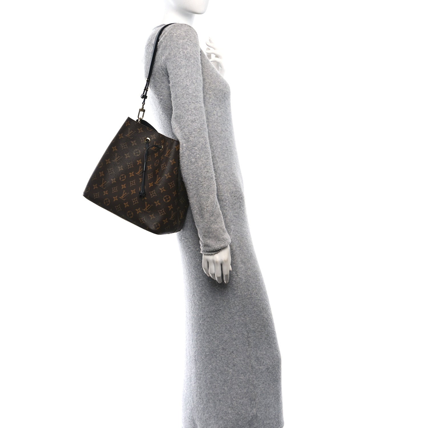 Louis Vuitton Monogram Neonoe MM Black 2 of 9