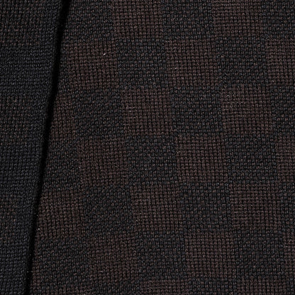 Louis Vuitton Wool Petit Damier Stole Scarf Brown 4 of 5