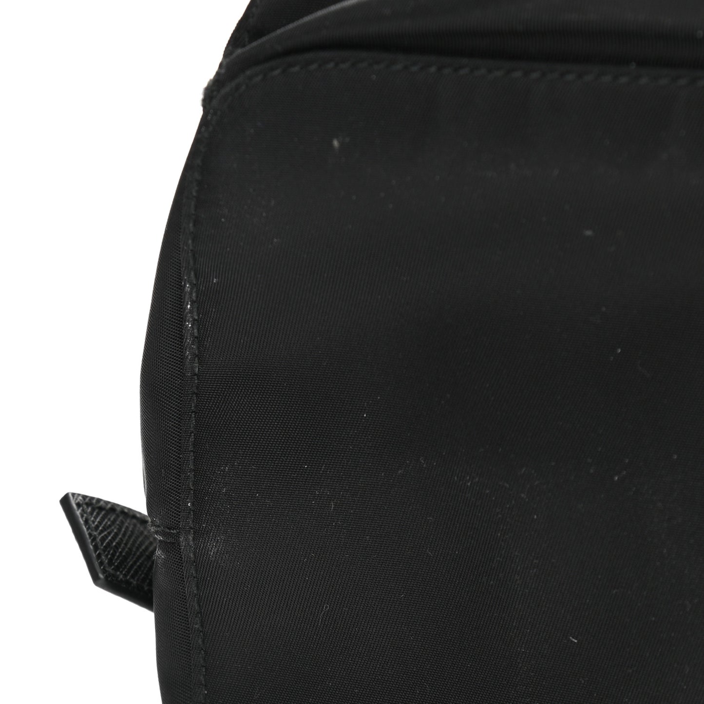 Tessuto Nylon Saffiano Medium Backpack Black